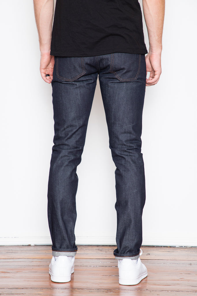 Unbranded Tight Fit - 14.5oz Indigo Selvedge Jeans & Apparel The Unbranded Brand - Dutil Denim