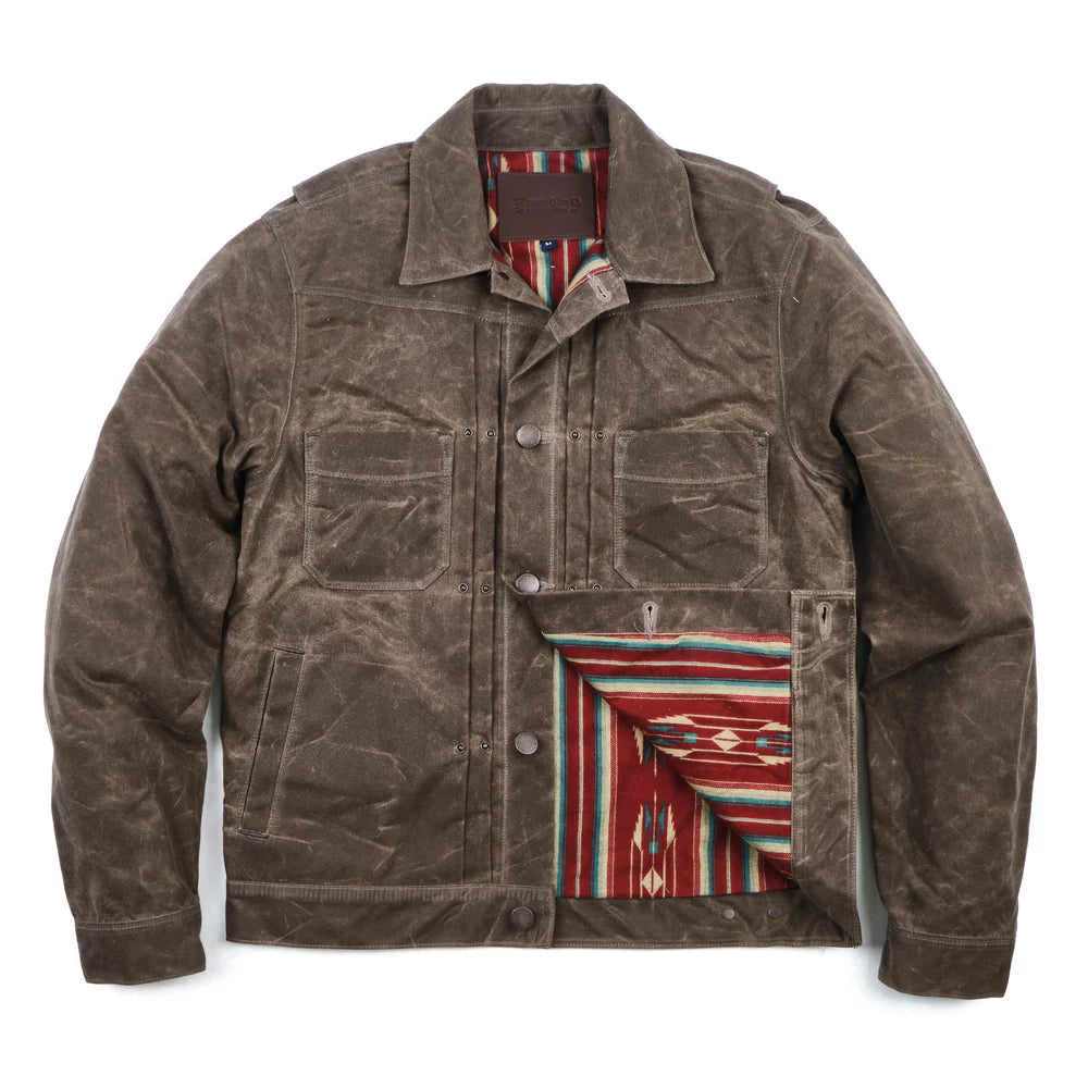 Freenote Hunting Jacket Freenote Riders Jacket-Freenote - Riders Jacket - RJ1 Waxed Oak-Dutil Denim