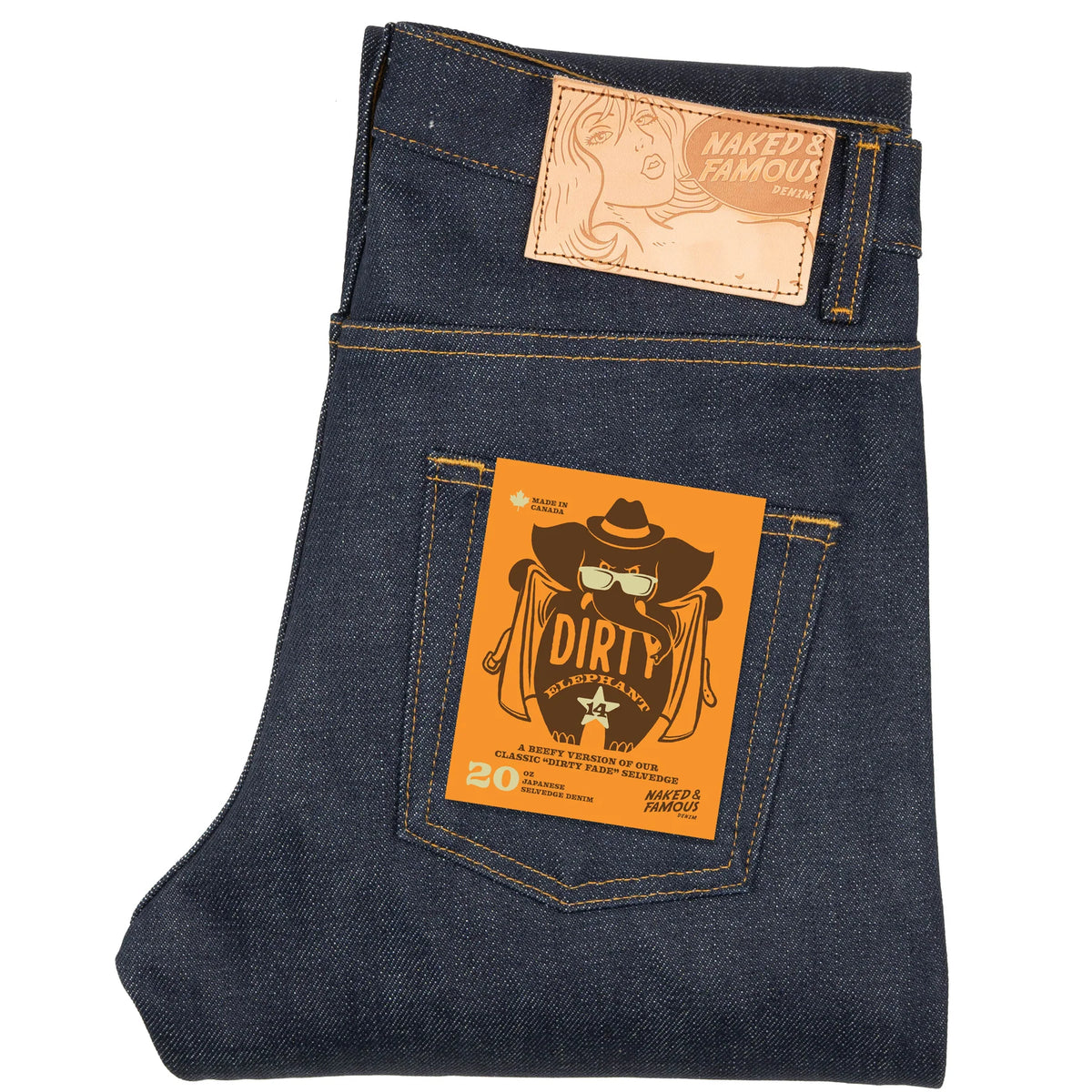 Naked & Famous - Easy Guy - Elephant 14 Dirty Elephant– Dutil Denim