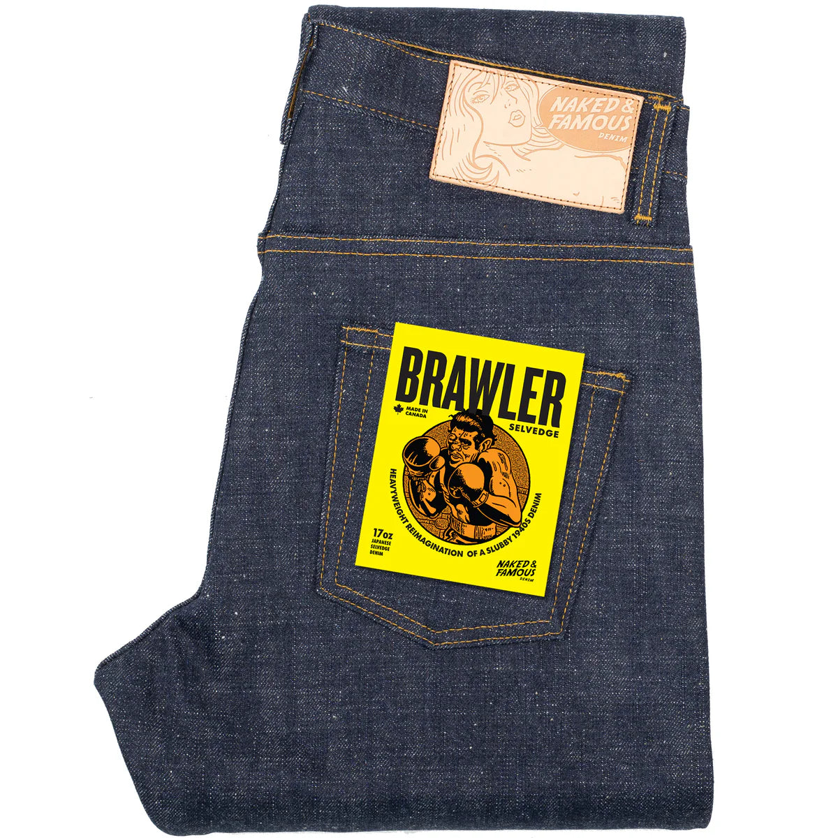 Naked & Famous - Easy Guy -17oz Brawler Selvedge– Dutil Denim