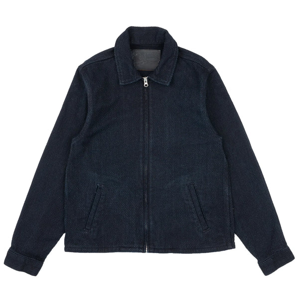 Naked & Famous - Zip Chore Coat - Indigo Sashiko-Dutil Denim