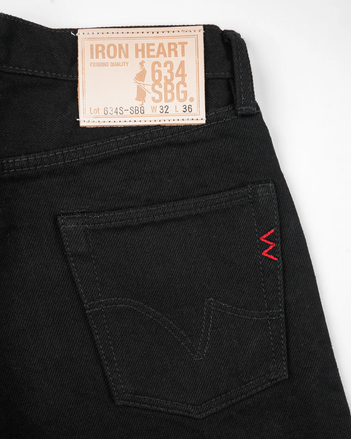 Iron Heart - 634S-SBG 21oz- Superblack (Fades To Grey)– Dutil Denim