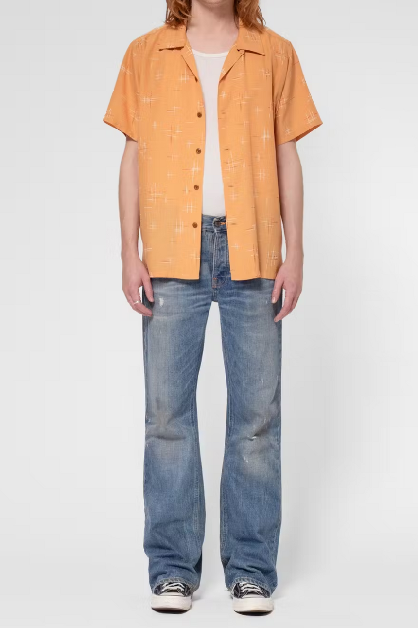 Nudie Jeans - Arvid 50s Hawaii Shirt Ochre