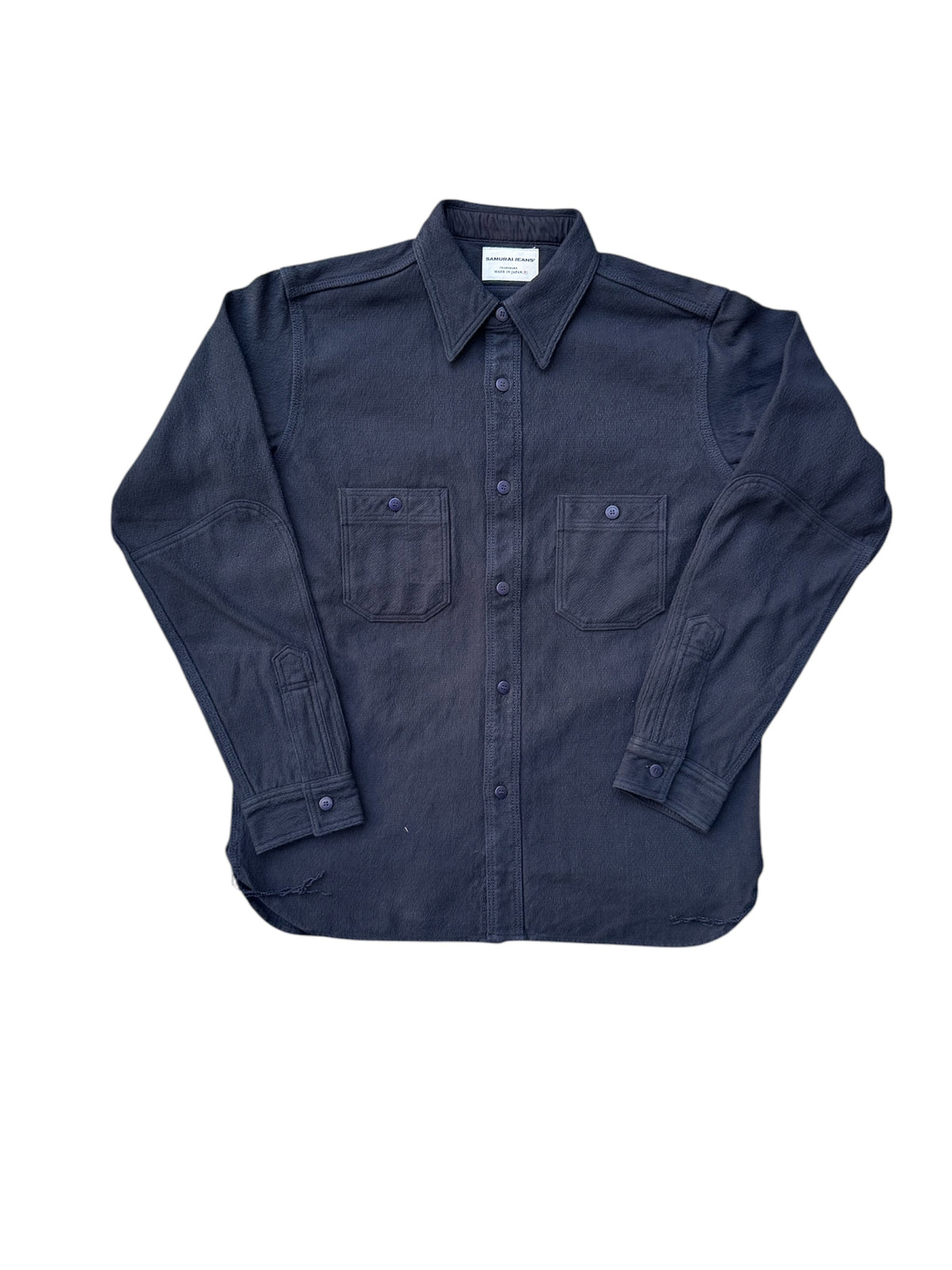 Samurai - Black Overdyed Sashiko Flannel Shirt– Dutil Denim