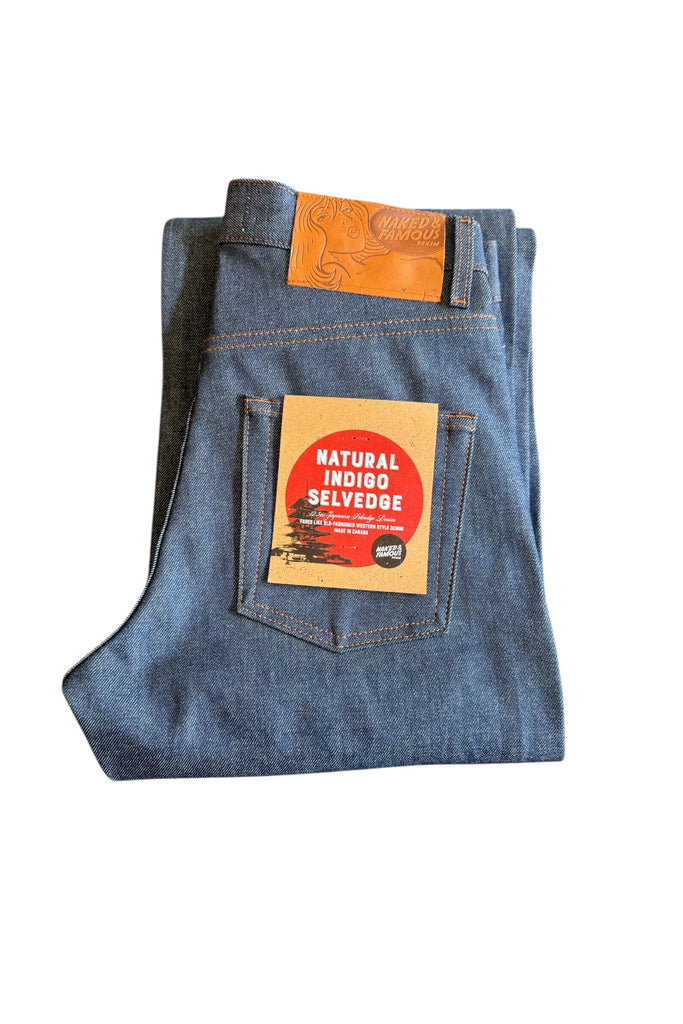 Naked Famous Strong Guy Natural Indigo Selvedge– Dutil Denim