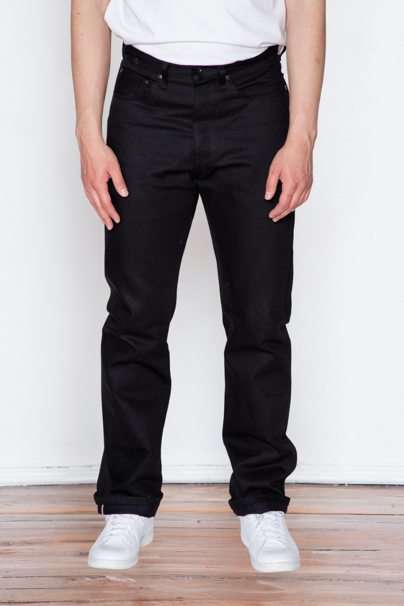 Naked & Famous - True Guy - Solid Black Selvedge– Dutil Denim