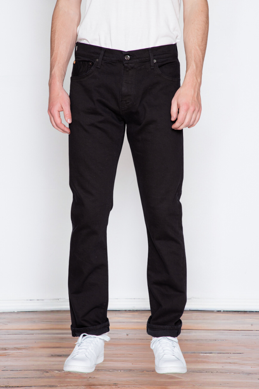 Men's Organic Cotton Black Rinsed Jeans | C.O.F. Studio
