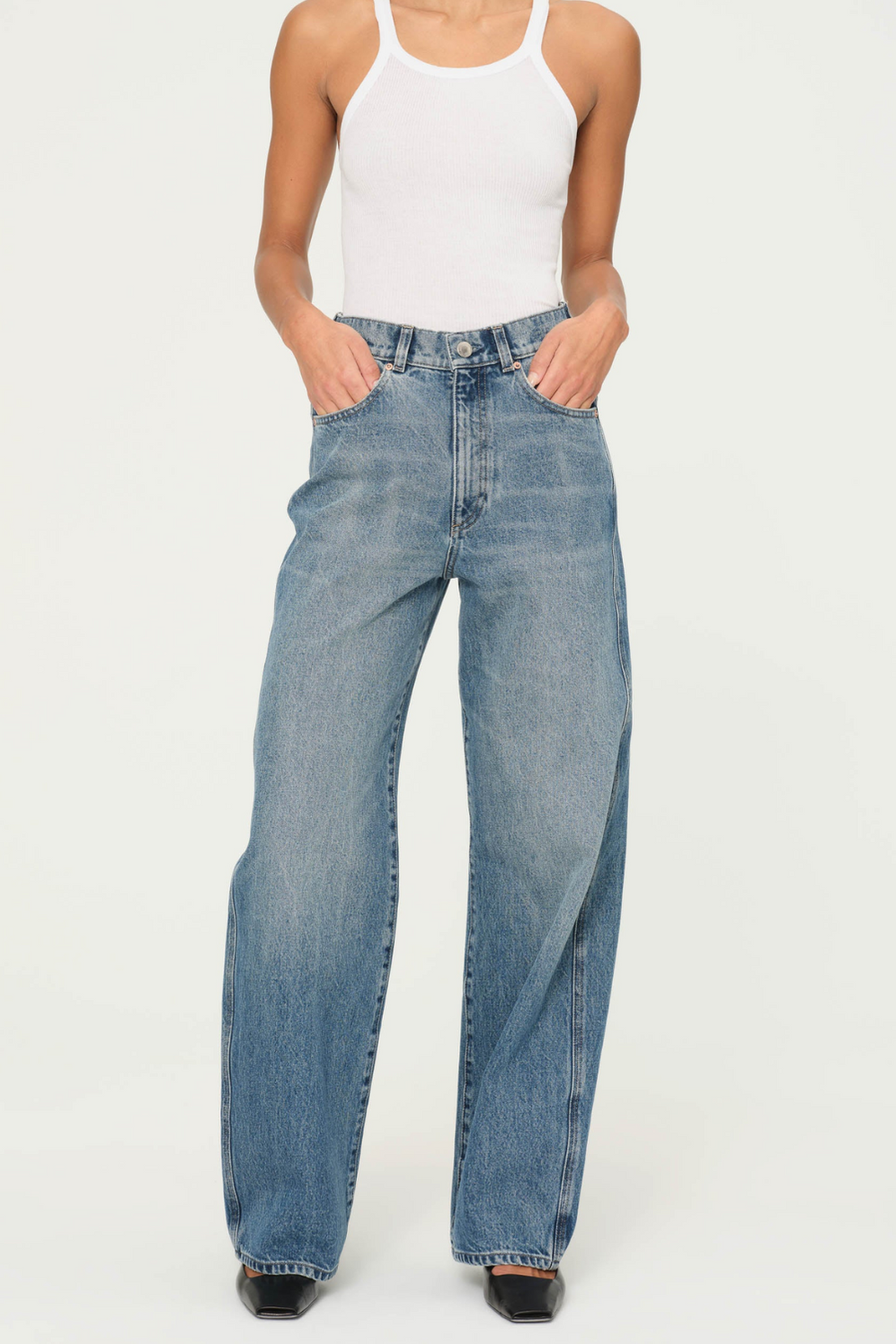 DL1961 Taylor Barrel Jeans in Endless Sea Wash