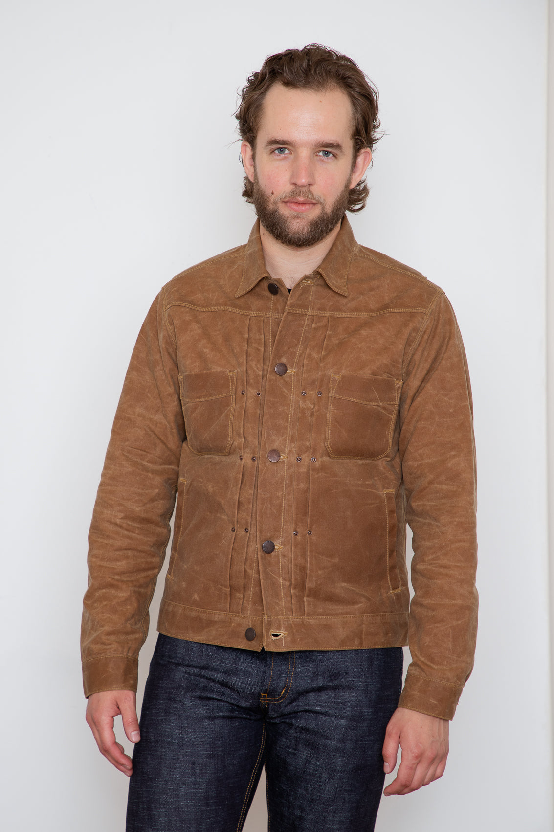 Freenote Riders Jacket-Freenote - Riders Jacket - RJ1 Waxed Rust-Dutil ...