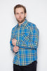 Iron Heart - Western Shirt - Ultra Heavy Flannel Tartan Check Blue