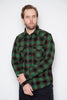Iron Heart - Western Shirt - Ultra Heavy Flannel Ombré Check Green