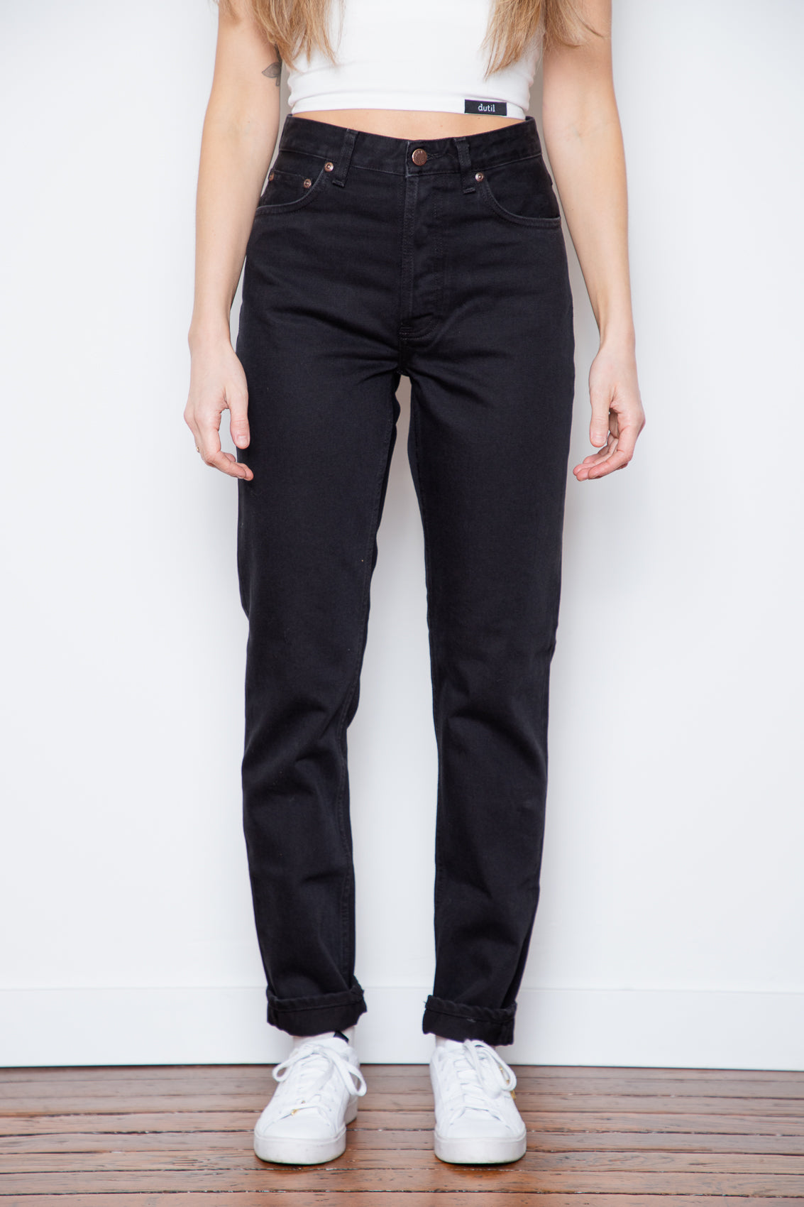 Nudie Jeans Breezy Britt Aged Black– Dutil Denim