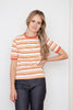 Nudie Jeans - Lova Stripes - Rusty Peach