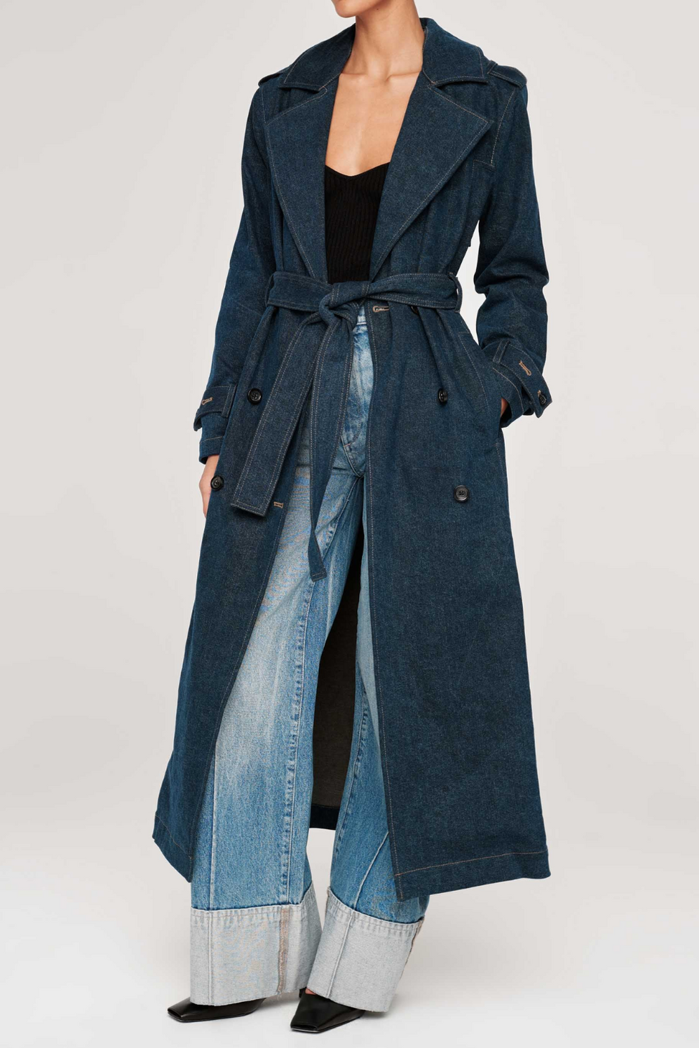 DL1961 Trench Coat in Cromer Wash