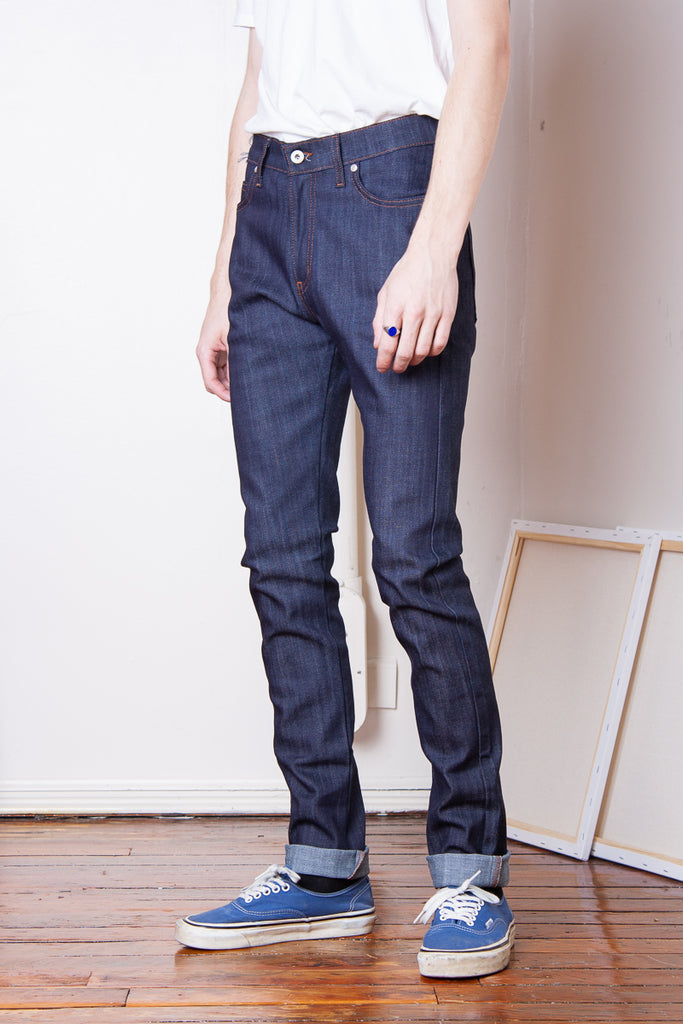 Naked & Famous Stacked Guy - Indigo Power Stretch Raw Jeans & Apparel - Dutil Denim