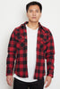 Iron Heart - Western Shirt - Ultra Heavy Flannel Buffalo Check - Red/Black