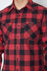 Iron Heart - Work Shirt - Ultra Heavy Flannel Buffalo Check - Red/Black