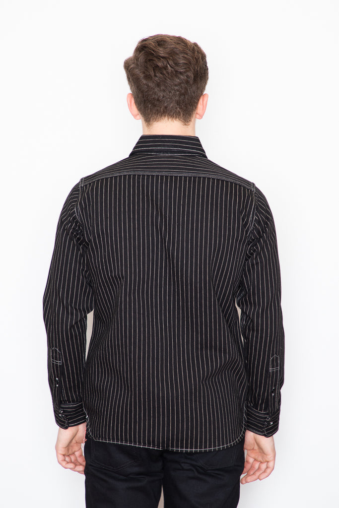 Iron Heart Work Shirt - Wabash Black-Dutil Denim