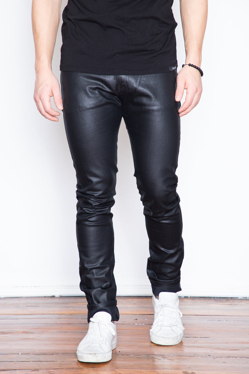 Nudie jeans hot sale waxed black