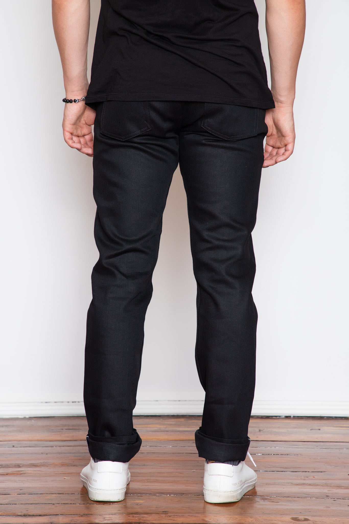 Naked & Famous Weird Guy Black Cobra Stretch Selvedge Dutil Denim