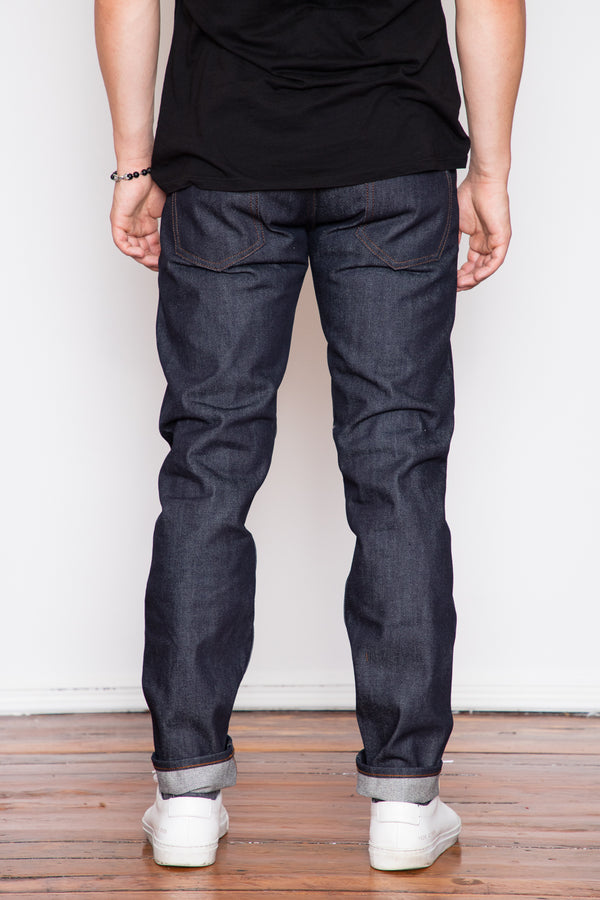 Unbranded Relaxed Tapered - 14.5oz Indigo Selvedge Jeans & Apparel The Unbranded Brand - Dutil Denim