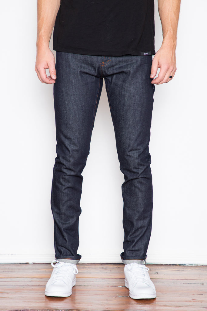 Unbranded Tight Fit - 14.5oz Indigo Selvedge Jeans & Apparel The Unbranded Brand - Dutil Denim