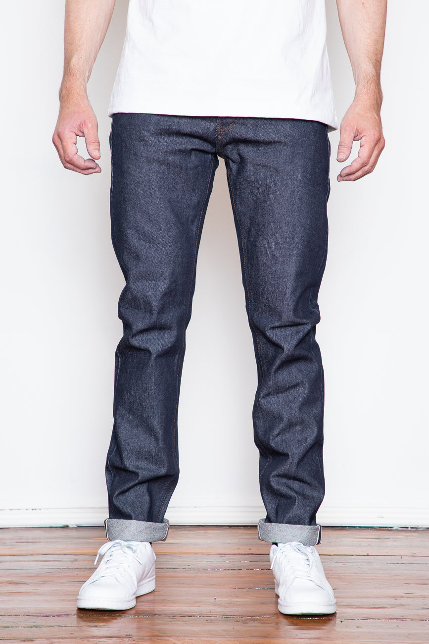 Ub201 Unbranded - UB201 Tapered- 14.5oz Indigo Selvedge– Dutil Denim